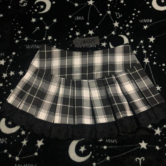 Dolls Kill Ivory Charm School Dropout Skirt - Picture 3 of 3